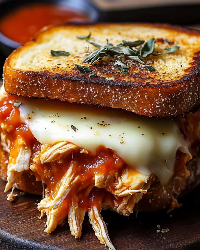 Lazy chicken parmesan grilled cheese