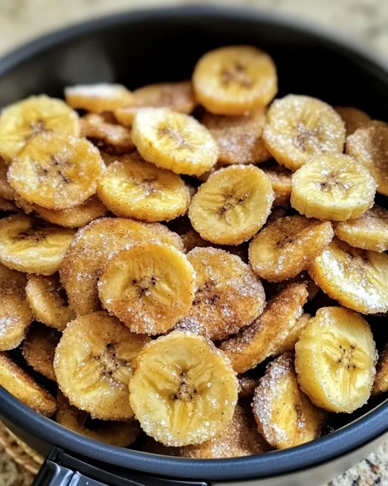 Cinnamon-Sugar Air Fryer Banana Chips