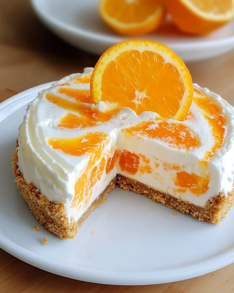 No-Bake Orange Creamsicle Cheesecake