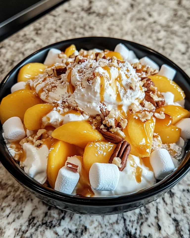 Millionaire peach salad: A refreshing delight to try!