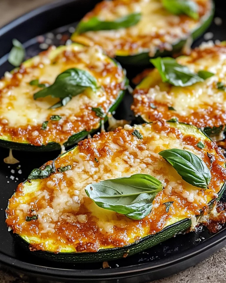 Tender cheesy zucchini steaks