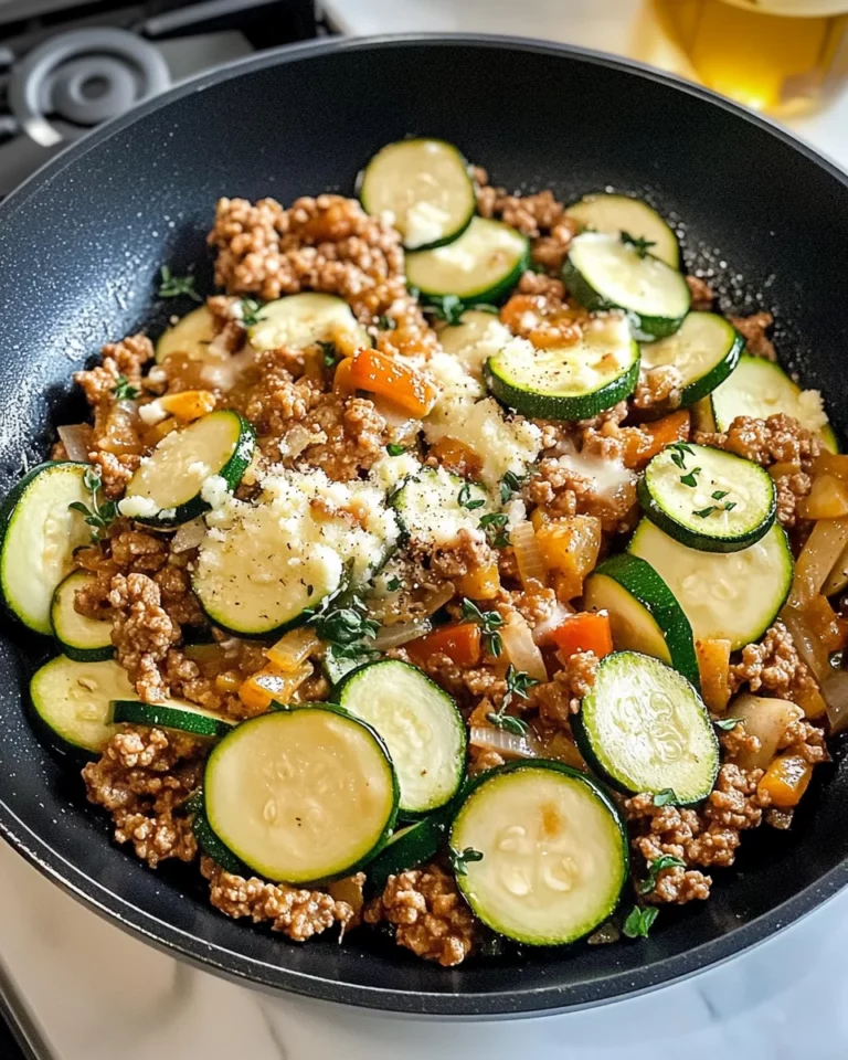 Ground Turkey and Zucchini Skillet