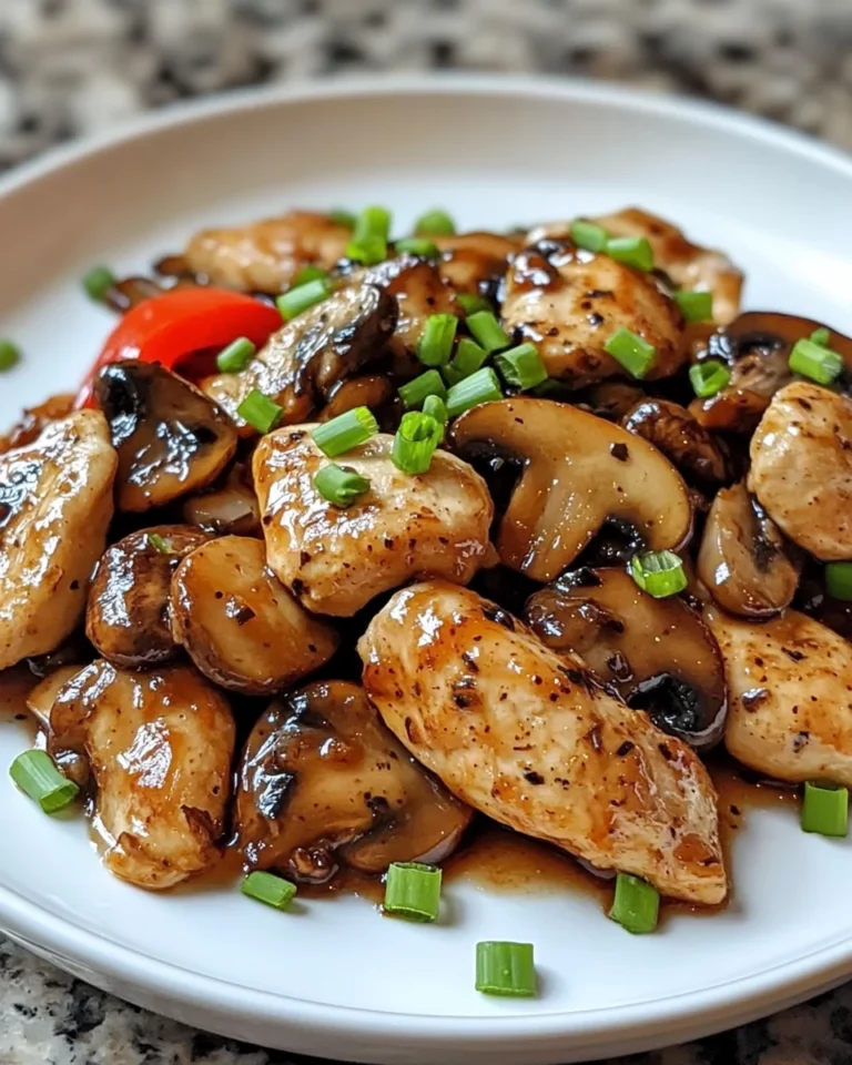 Peppery Chicken Mushrooms