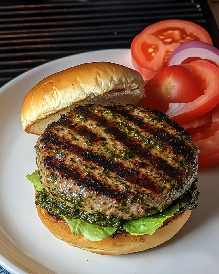 Grilled Pesto Turkey Burgers