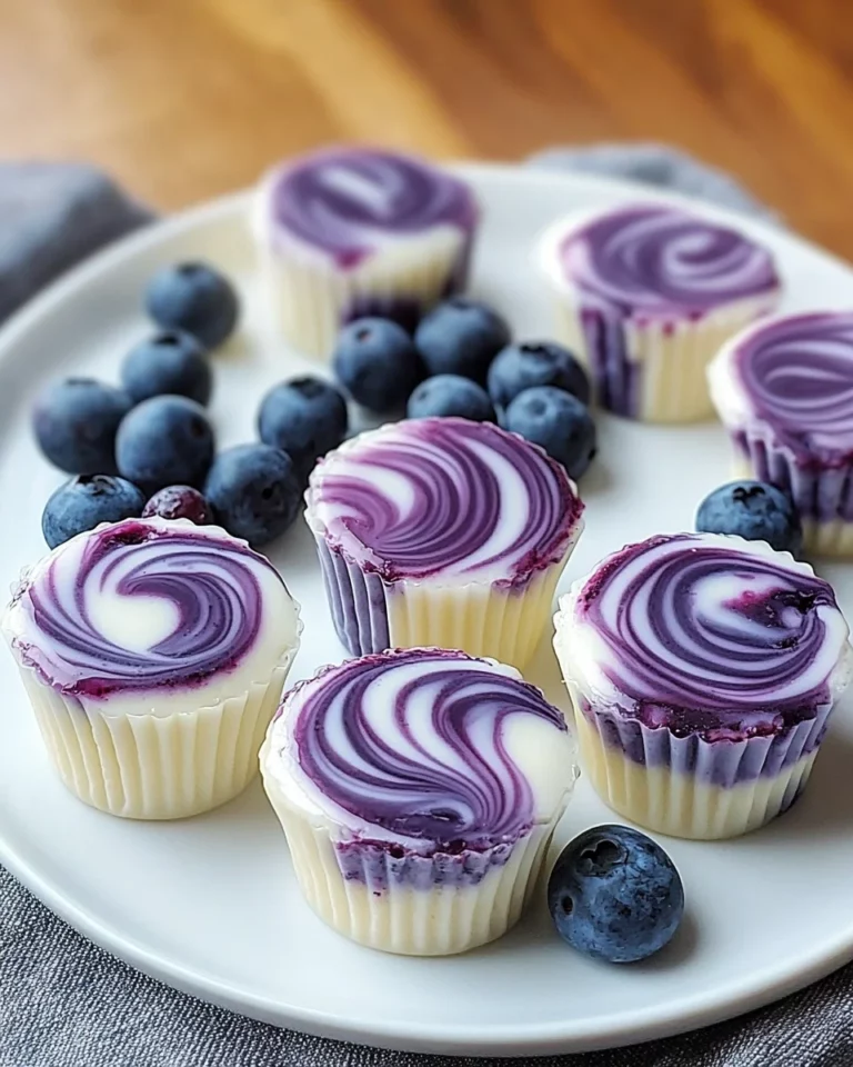Blueberry Swirl Yogurt Bites