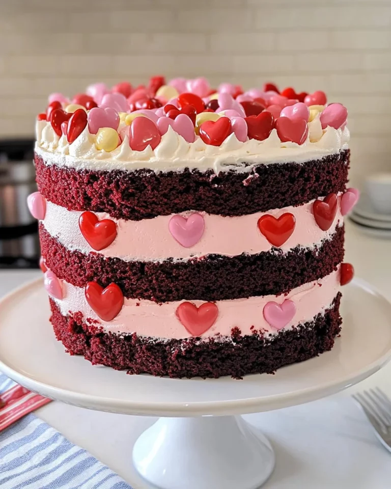 Sky-High Pink and Red Velvet Cake