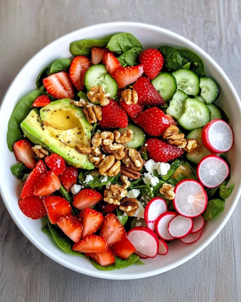 Spinach Strawberry Walnut Salad: A Refreshing Delight!