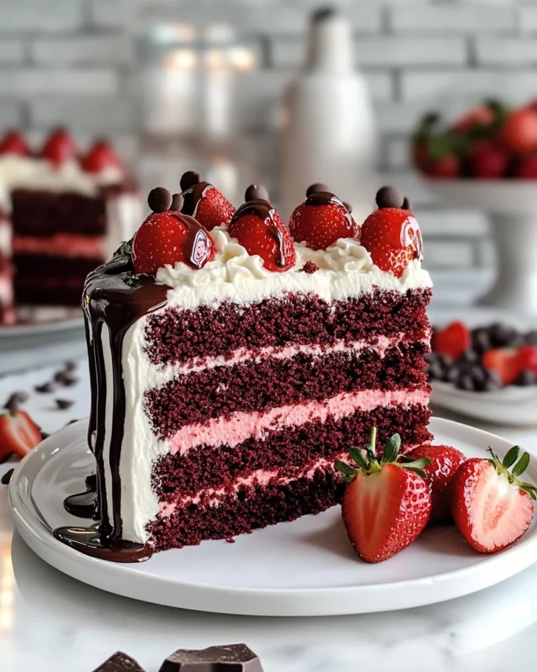 Strawberry Red Velvet Cake