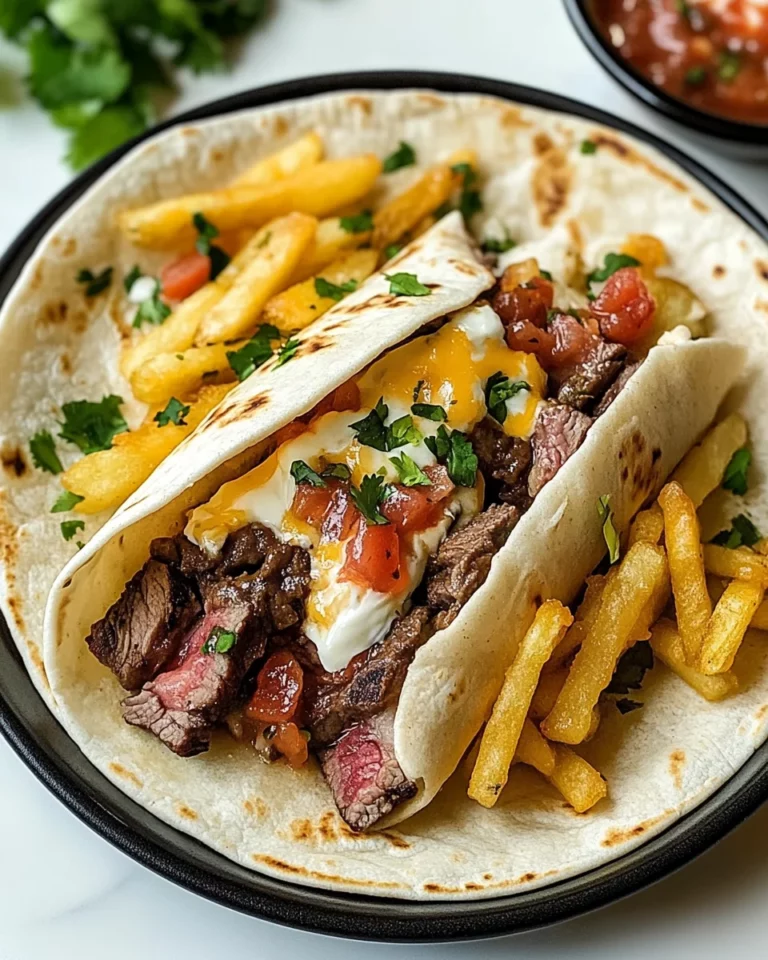 STEAK & CHEESE DIRTY FRY BURRITOS