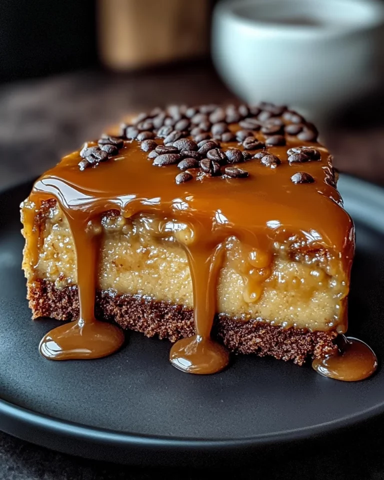 Gooey Coffee Caramel Cake