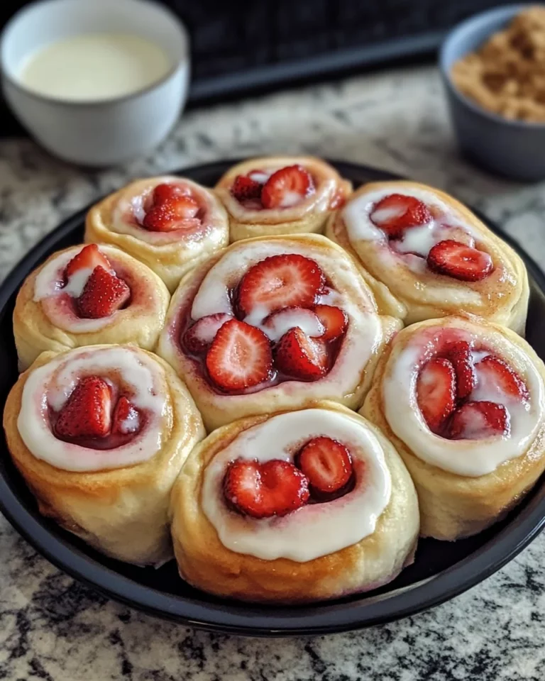 Strawberry Cheesecake Cinnabon Rolls