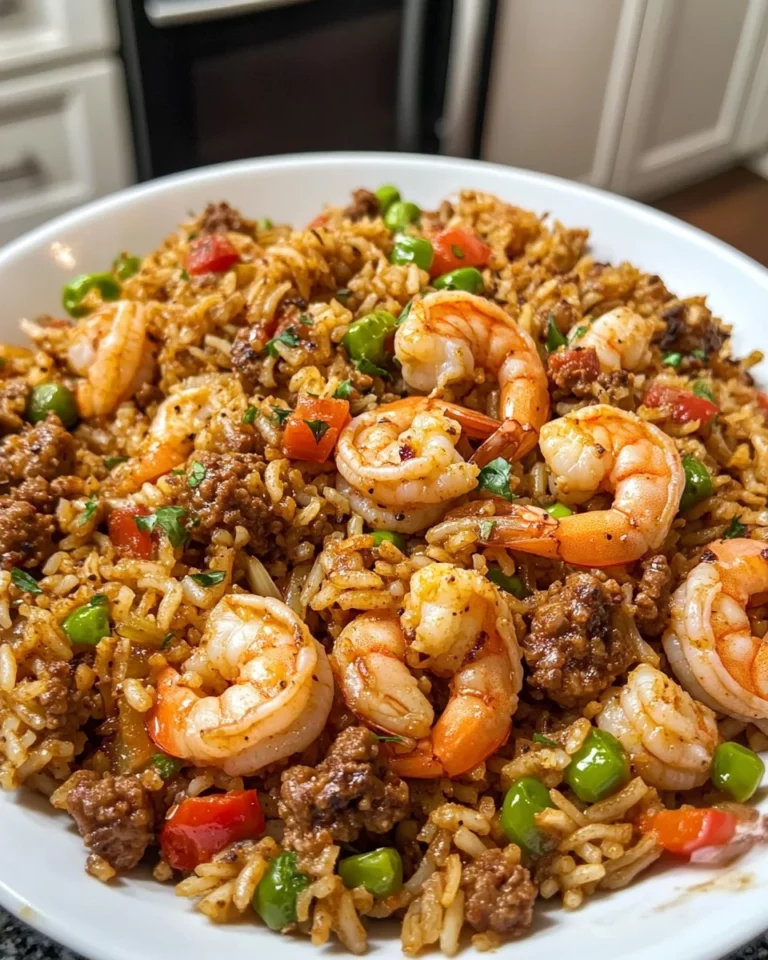 Shrimp Sausage Dirty Rice