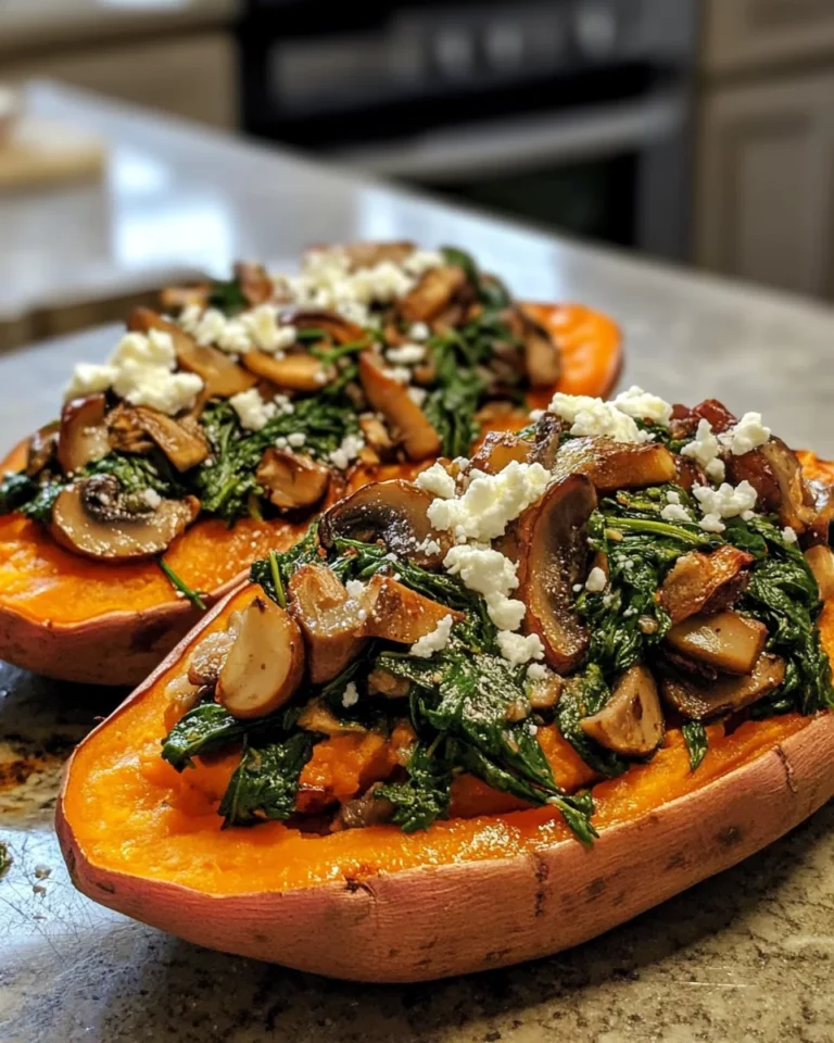STUFFED SWEET POTATOES WITH SPINACH Delight in this Recipe!