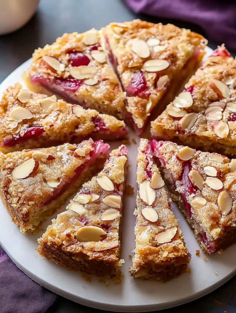 Almond Rhubarb Cake – Moist, Tangy & Naturally Gluten-Free