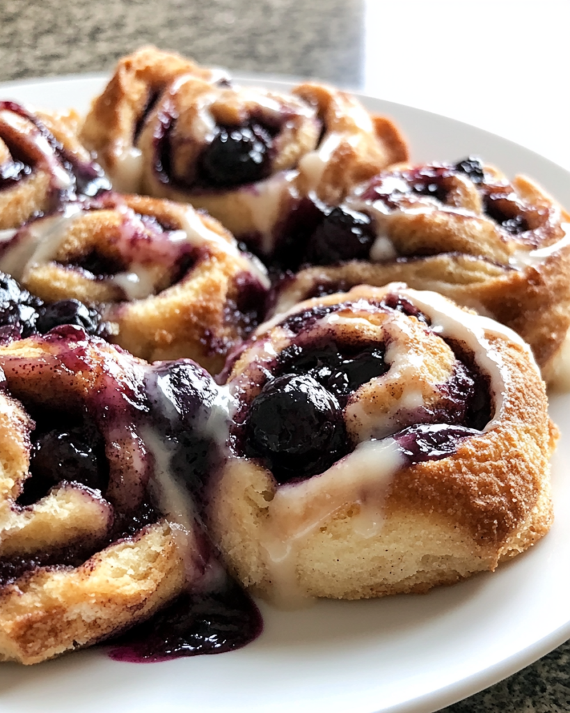 Blueberry-Stuffed Cinnamon Rolls
