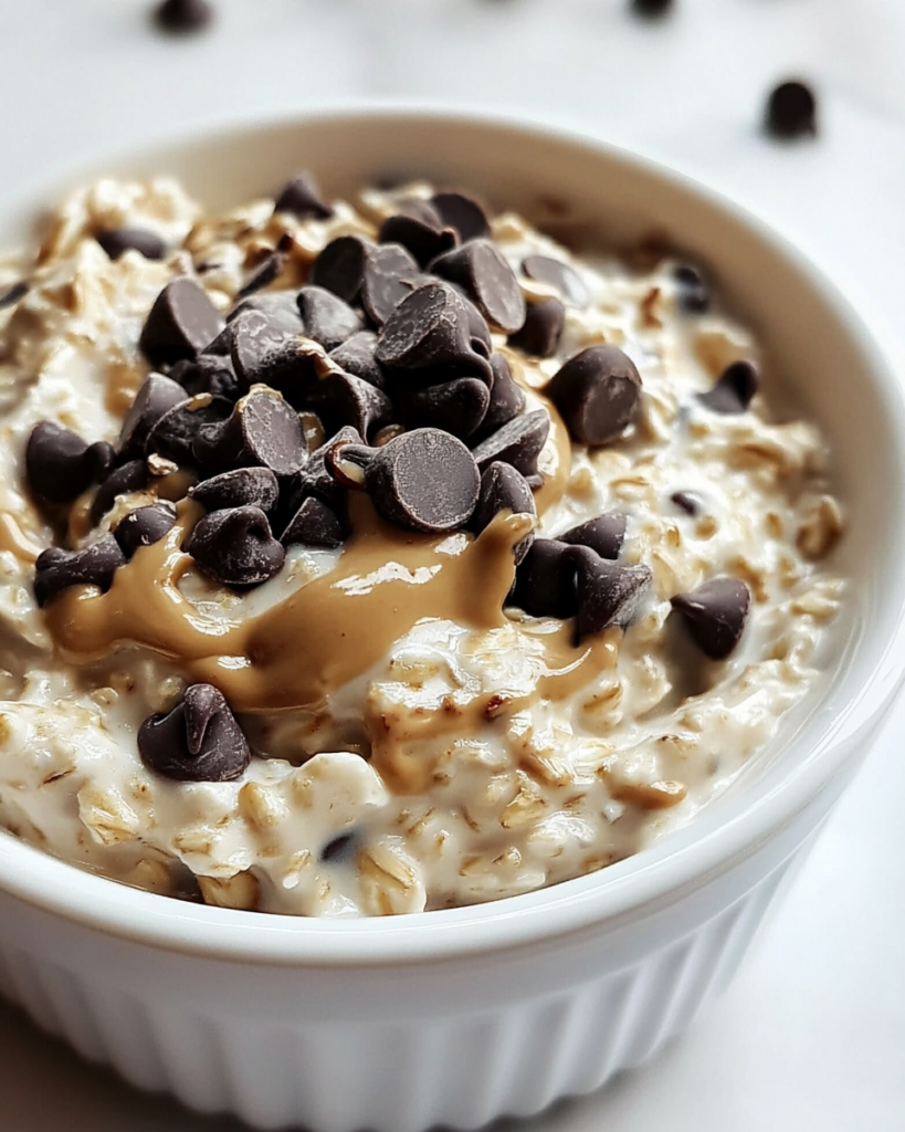 Chocolate Chip Cookie Dough Overnight Oats