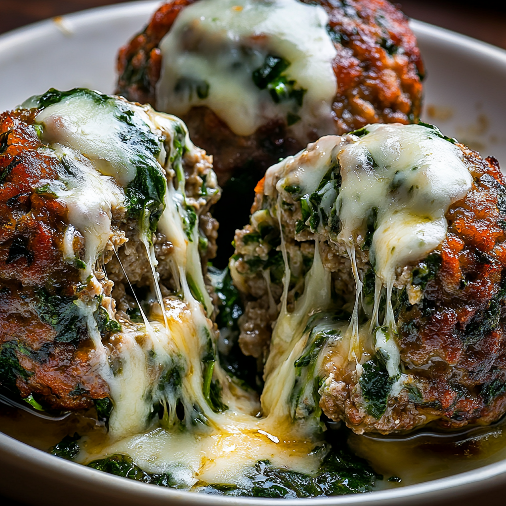 Spinach Garlic Meatballs