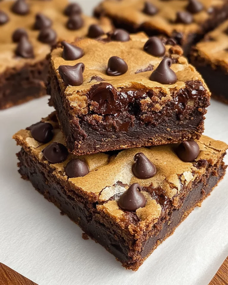 Chocolate Chocolate Chip Cookie Bars