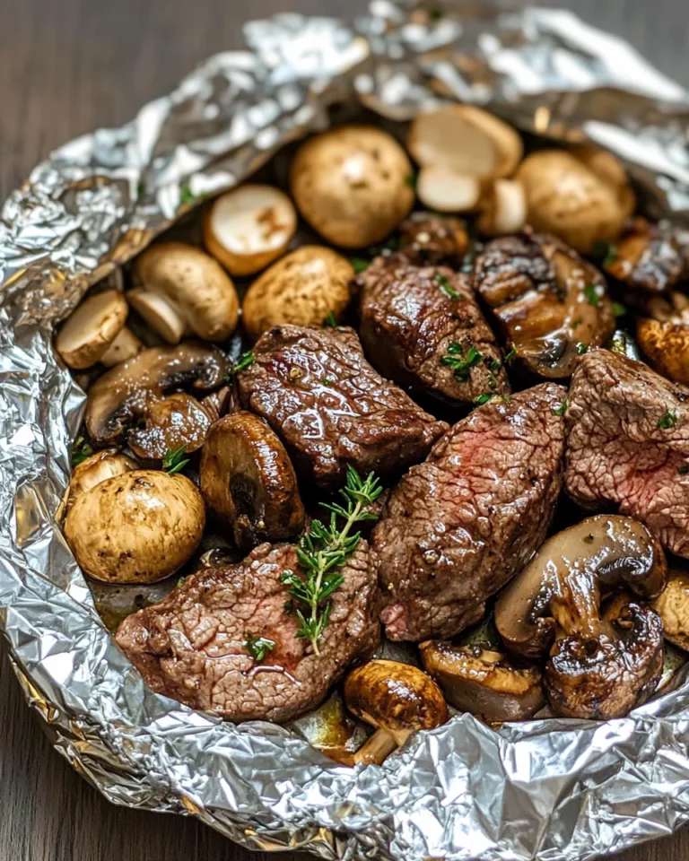 Steak and Mushroom Foil Packs: A Sizzling Delight Awaits!