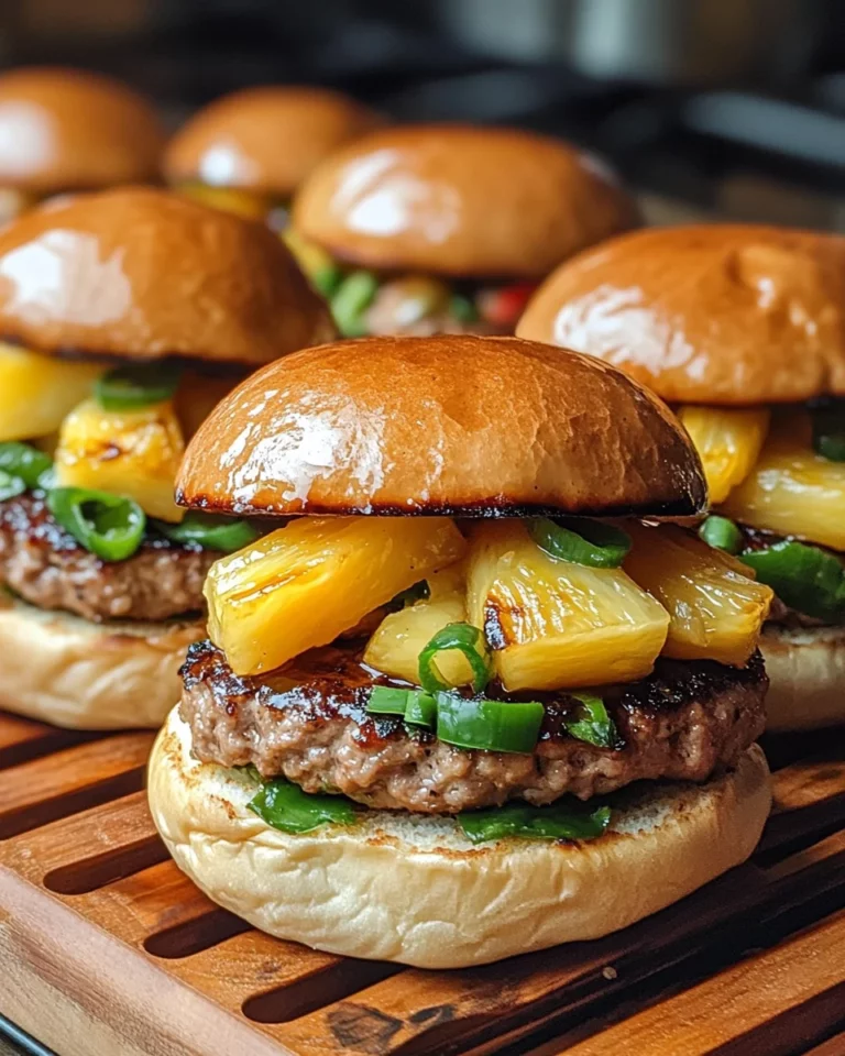 Hawaiian Turkey Burger Sliders for a Tasty Feast!