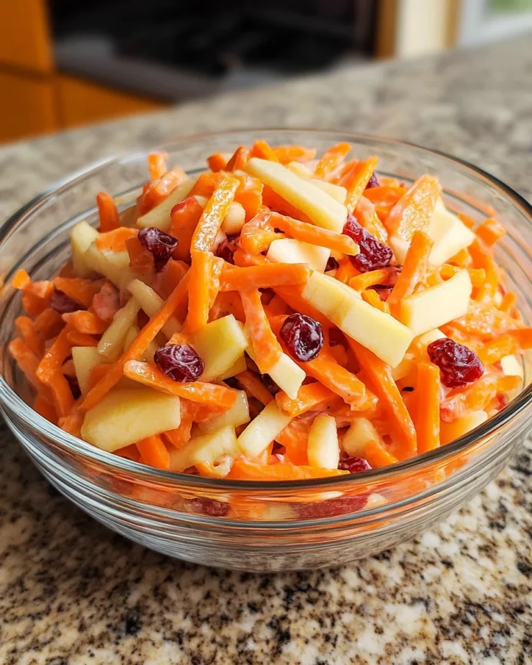 Carrot Apple Salad: A Refreshing Twist on Flavor!