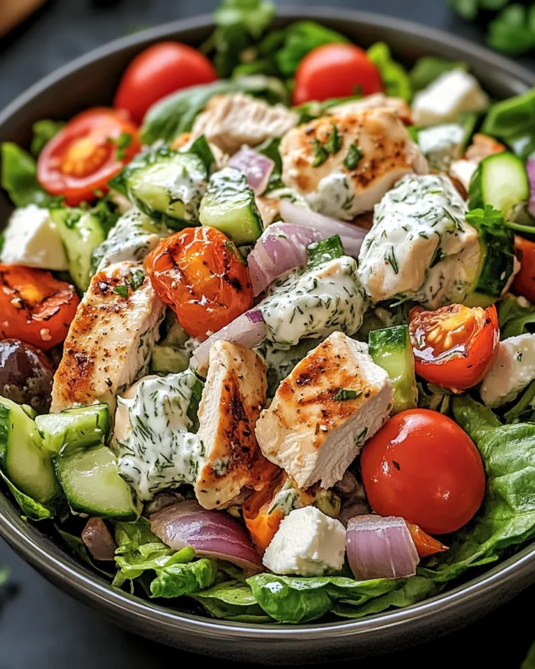 Mediterranean Delight Tzatziki Chicken Salad