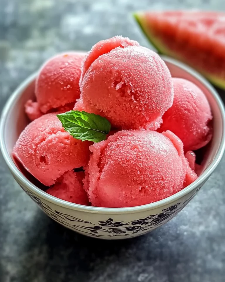 Watermelon Sorbet: A Refreshing Summer Treat Recipe