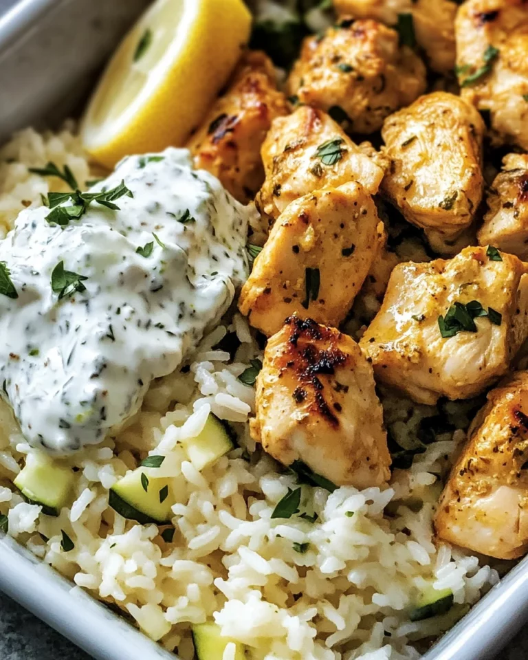 Easy Chicken Tzatziki Rice Bake: A Quick Cooking Delight!