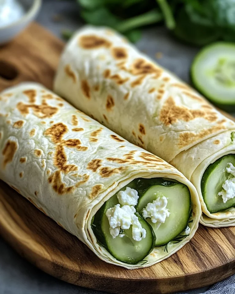 Crispy Cucumber Feta Wraps: A Quick, Delicious Snack!