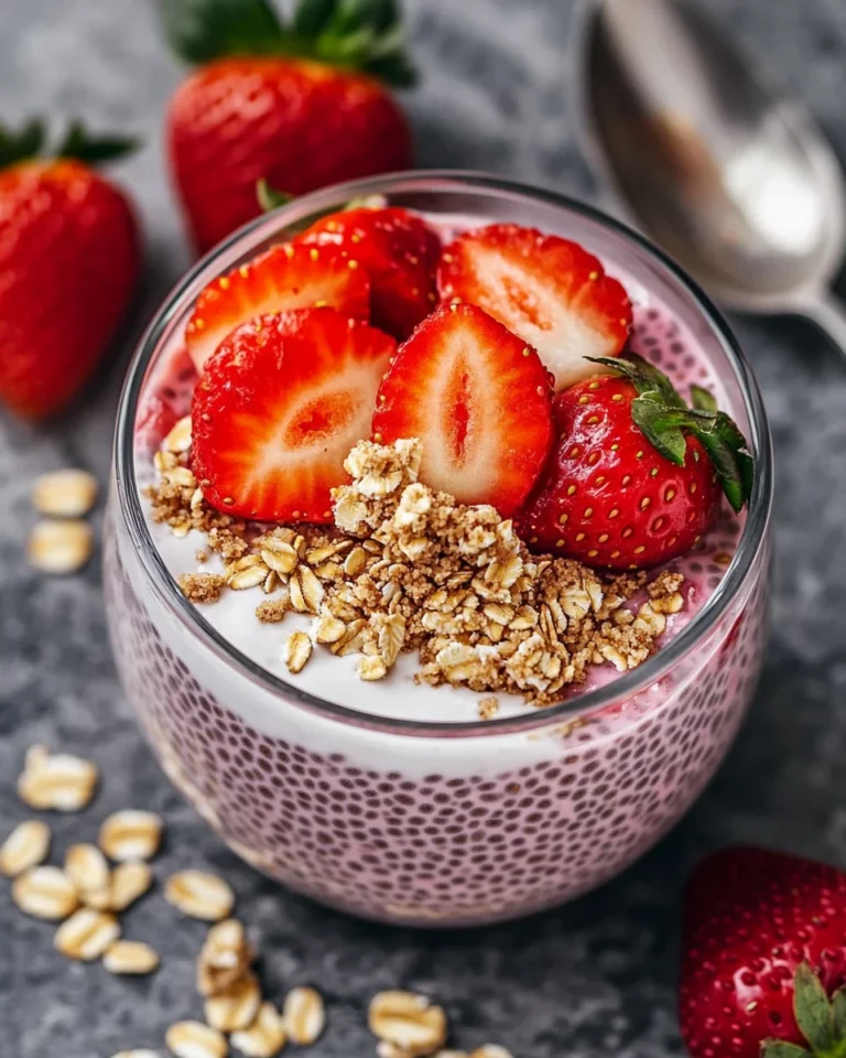 Strawberry Crumble Chia Pudding: A Delightful Treat!