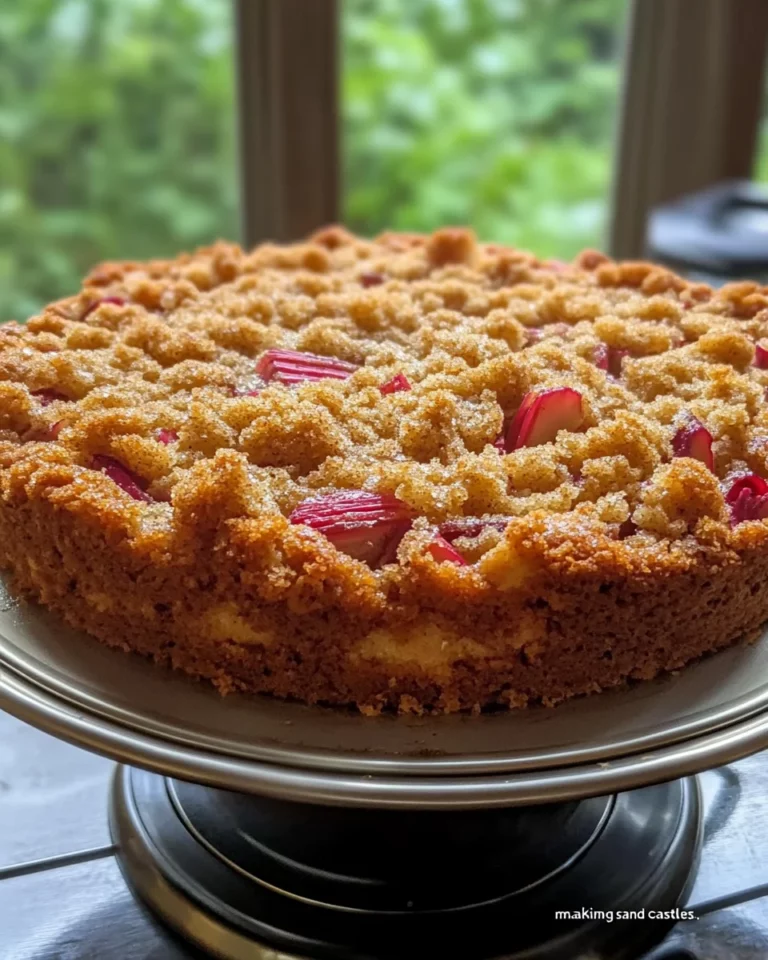 Rhubarb Sour Cream Coffee Cake: Delight in Every Bite!
