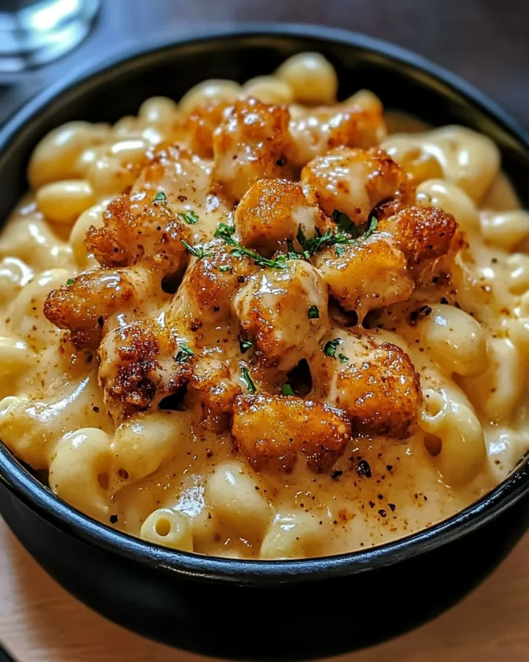 Creamy Honey Pepper Chicken Mac and Cheese