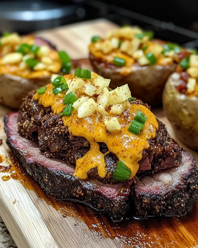 Brisket Loaded Twice Baked Potatoes