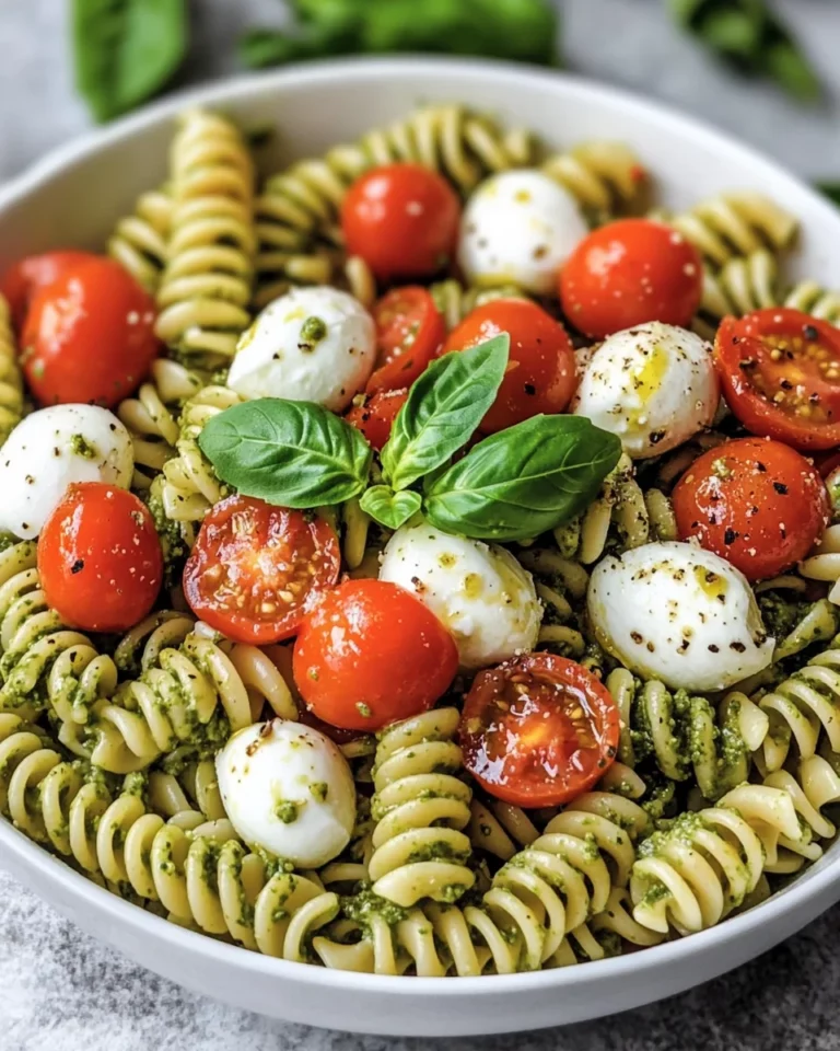 Pesto Caprese Pasta Salad will elevate your meals!