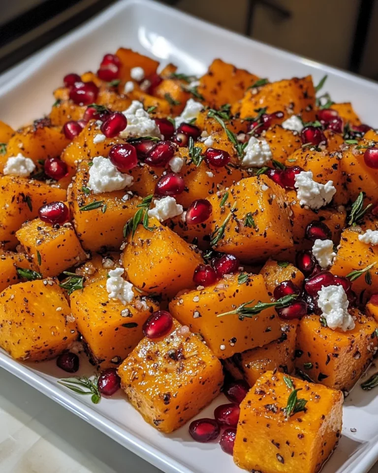 Roasted Butternut Squash with Goat Cheese Delights You!