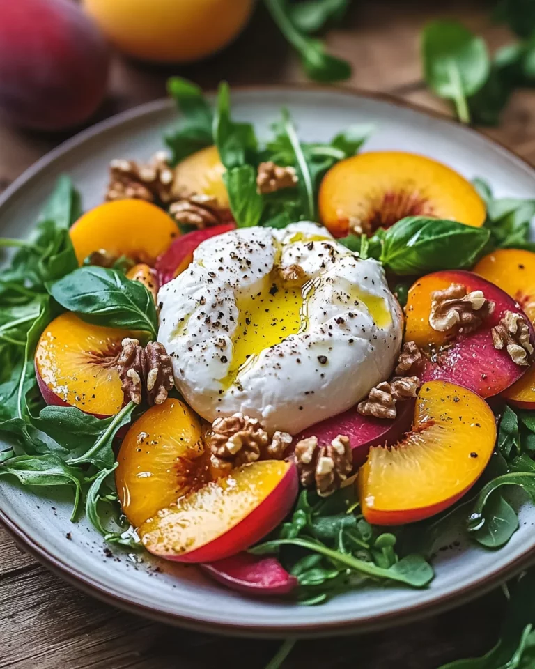 Peach Burrata Salad: A Refreshing Summer Delight!