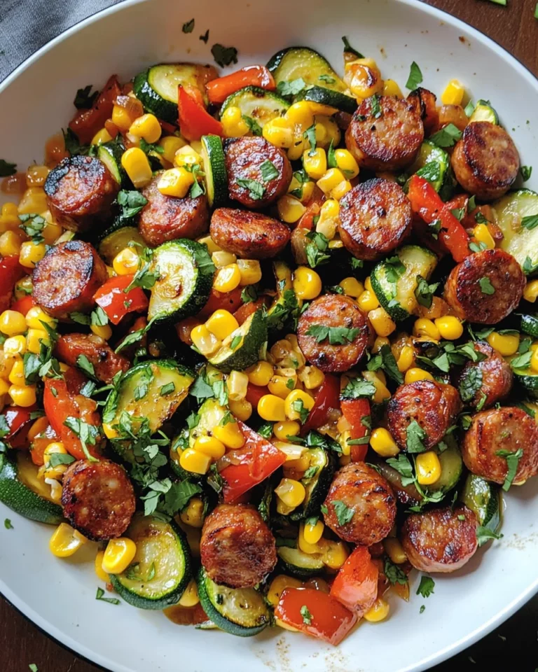 Sausage and Veggies Skillet – 30 Minute, One-Pan Meal