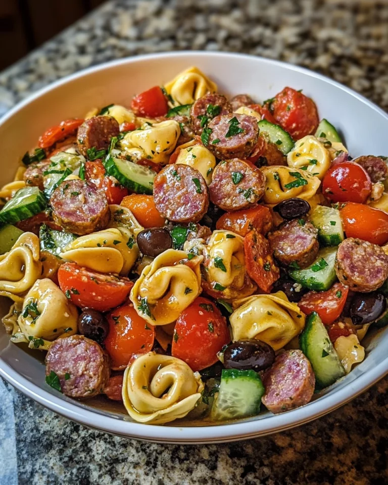 Meaty Tortellini Salad: A Flavorful Dish to Impress!