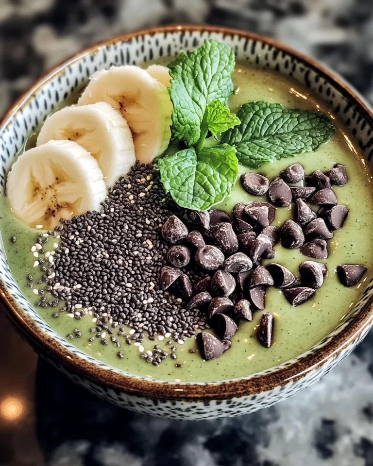 Mint Chip Spirulina Smoothie