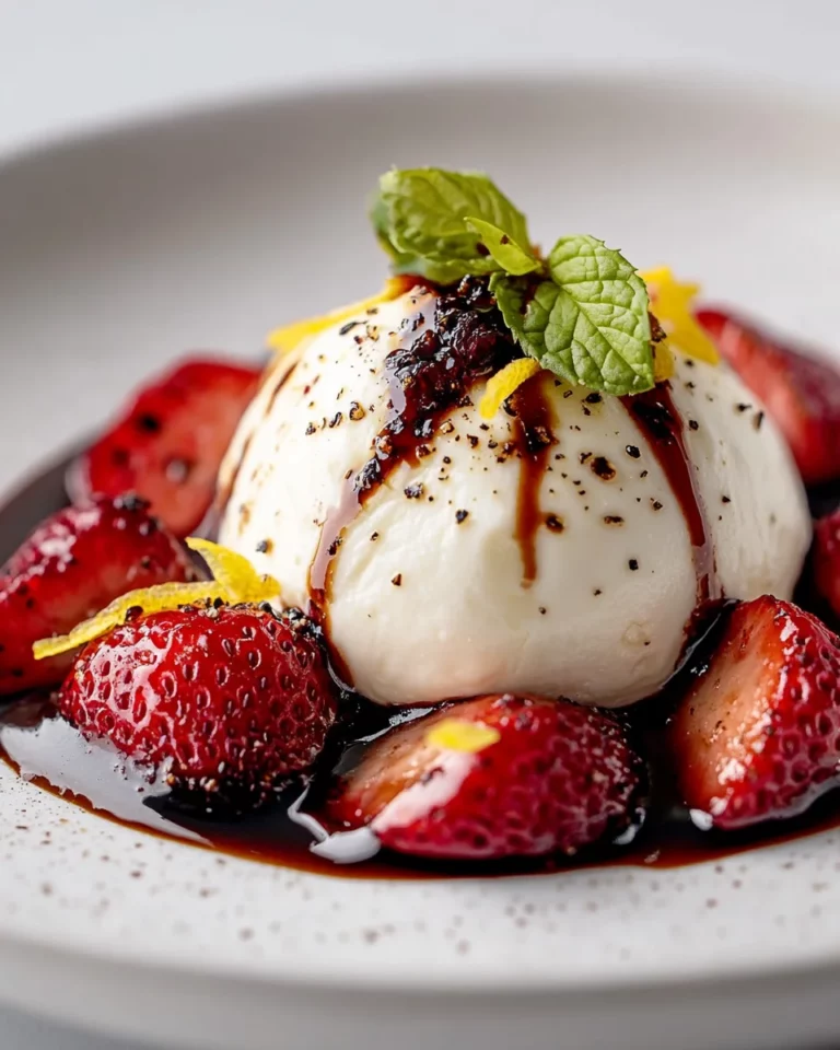 Balsamic Strawberry Burrata with Black Pepper Twist