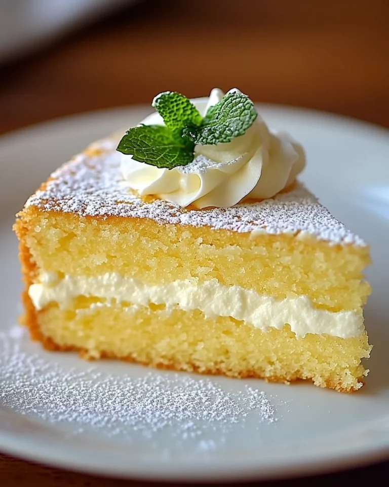 Lemon Custard Cloud Cake – Soft Layers & Silky Filling