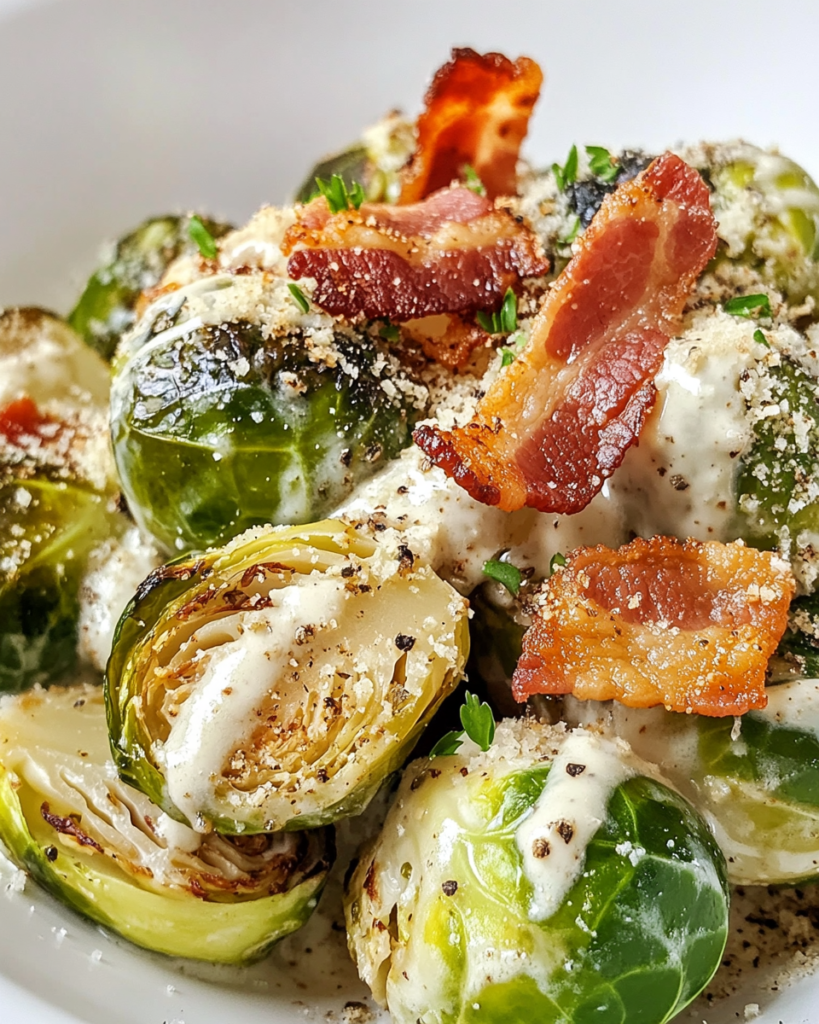 Garlic Parmesan Brussels Sprouts