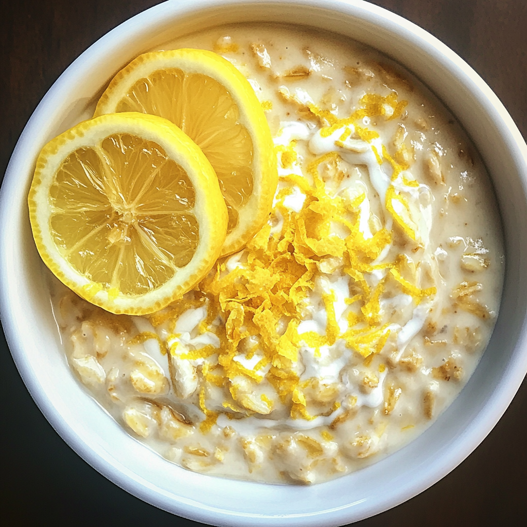 Lemon Cheesecake Overnight Oats