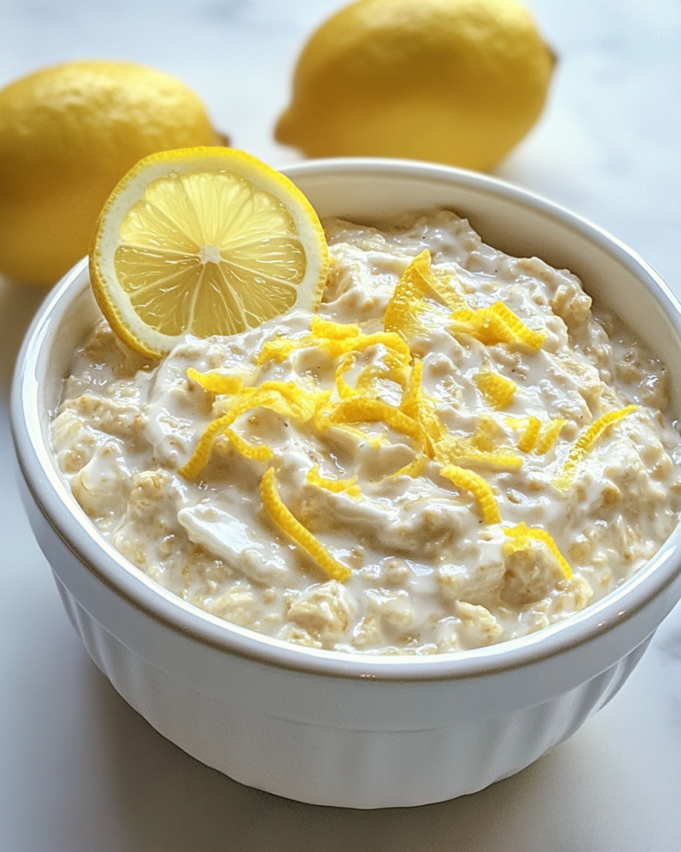 Lemon Cheesecake Overnight Oats
