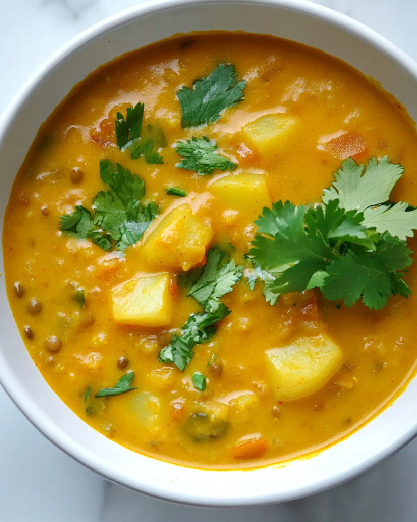 Curry Potato Lentil Soup
