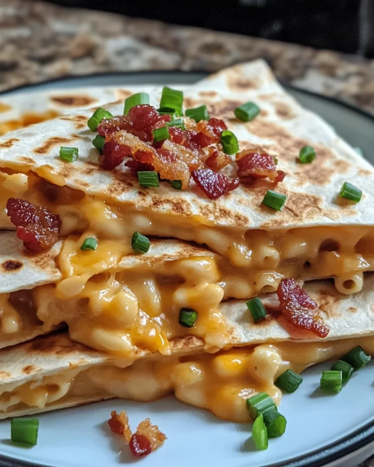 Bacon Ranch Mac Cheese Quesadilla