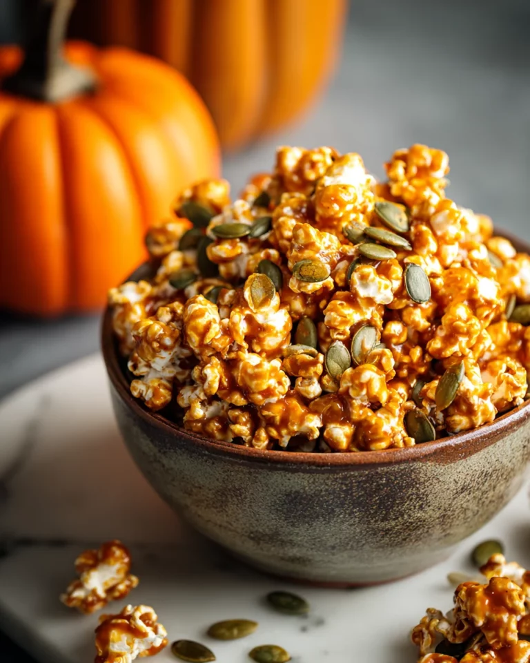 Pumpkin Spice Caramel Popcorn