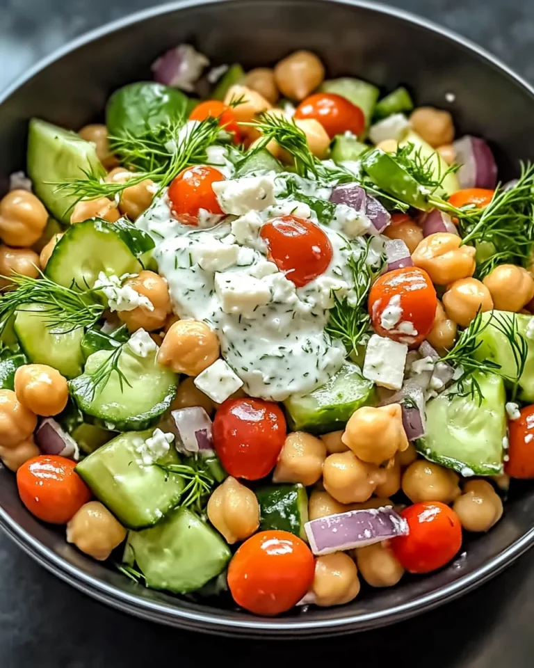Tzatziki Chickpea Salad that’s Refreshingly Delicious!