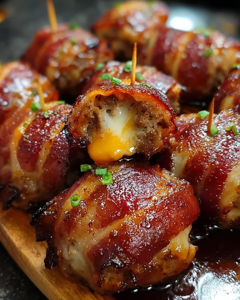 Cheddar-Stuffed BBQ Bacon Bombs