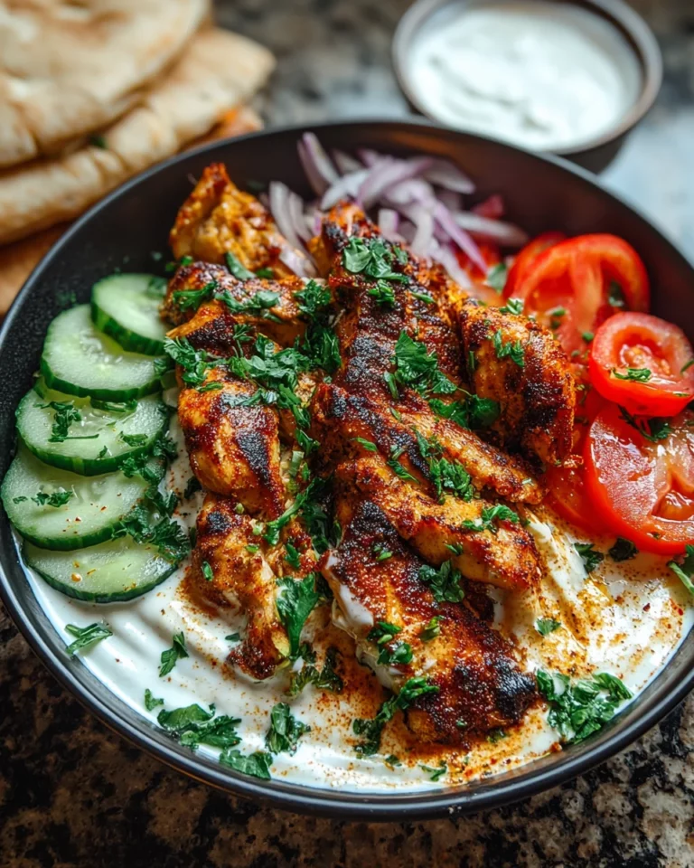Chicken Shawarma with Creamy Garlic Sauce is Divine!